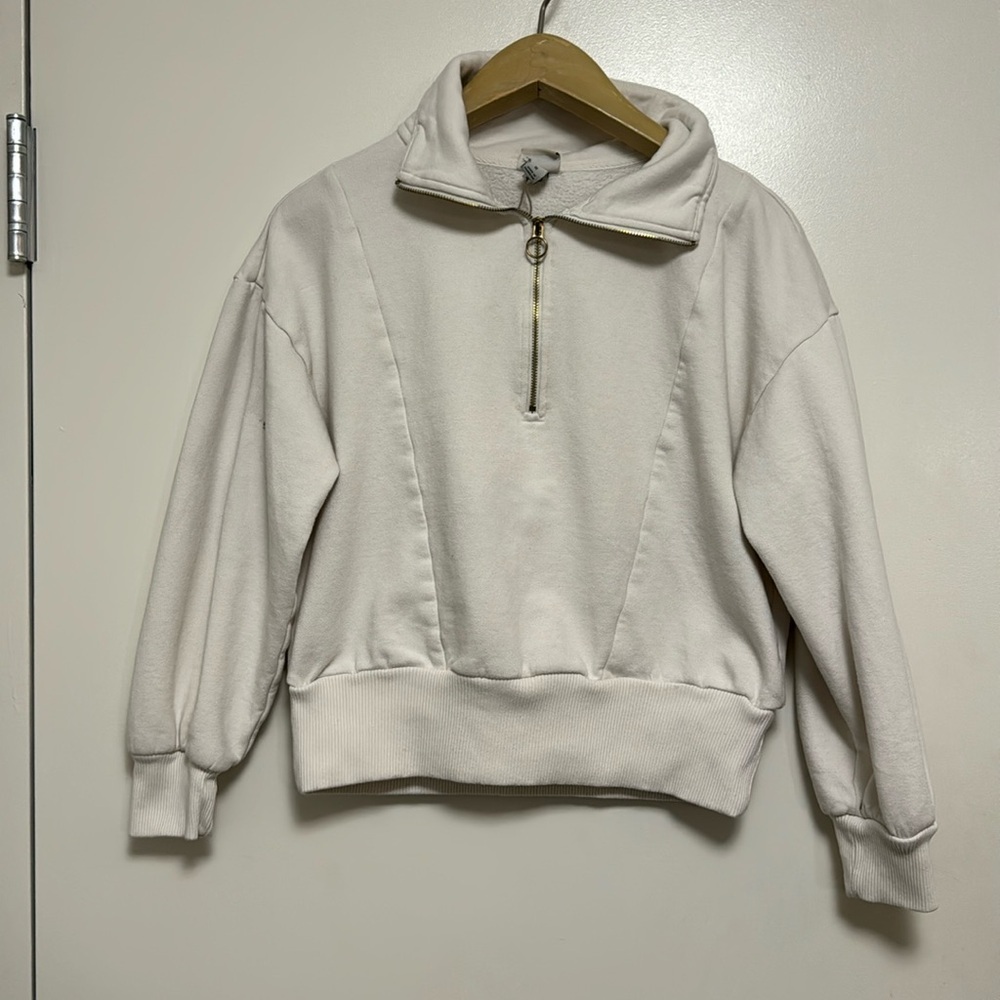 White sweatshirt